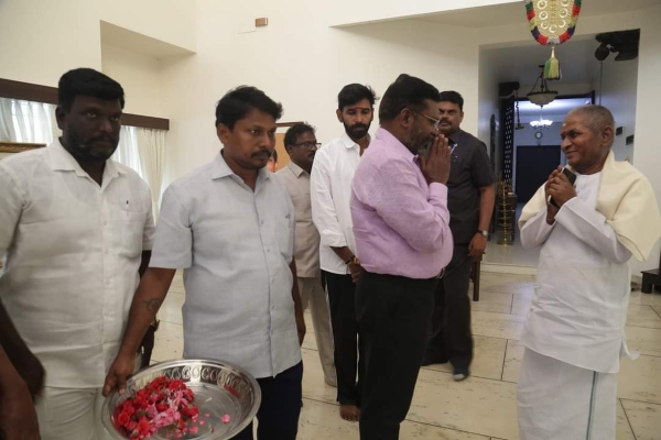  Thirumavalavan paid respect to late singer Bhavatharini and condoled Ilayaraja