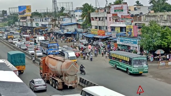 How is the flyover work going on in Perungalathur, a suburb of Chennai? good news 