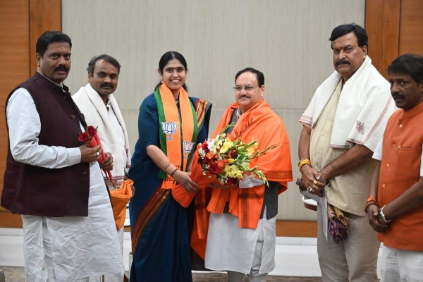 Why did Vijayadharani join BJP? 