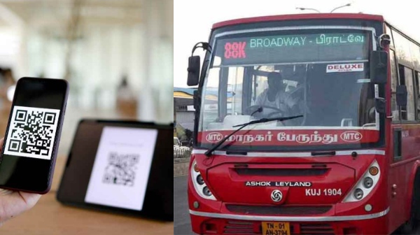 How to use the cashless ticket system in Chennai buses with automated ticketing machine ? 