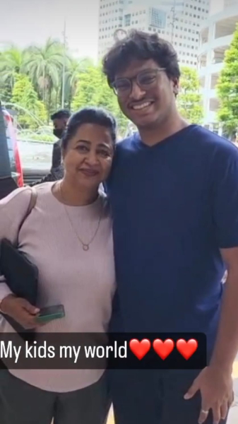 Actor Sarathkumar broke the family secret Radhika and her son have a problem