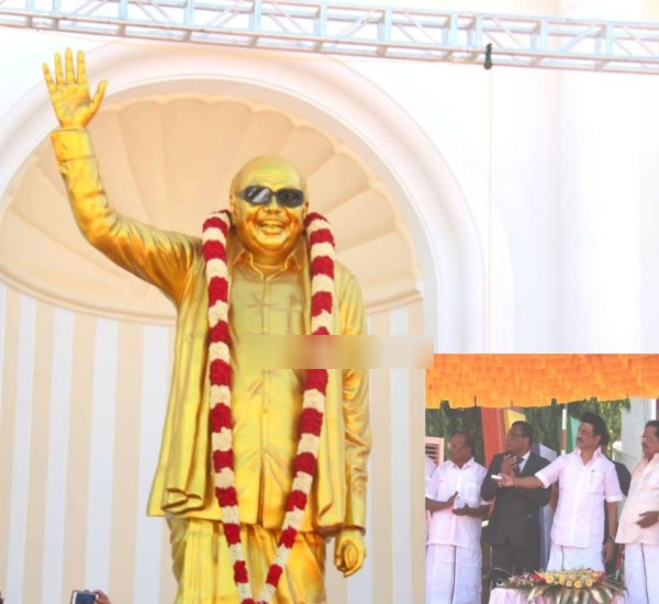 Statues were erected during MK Stalins regime 