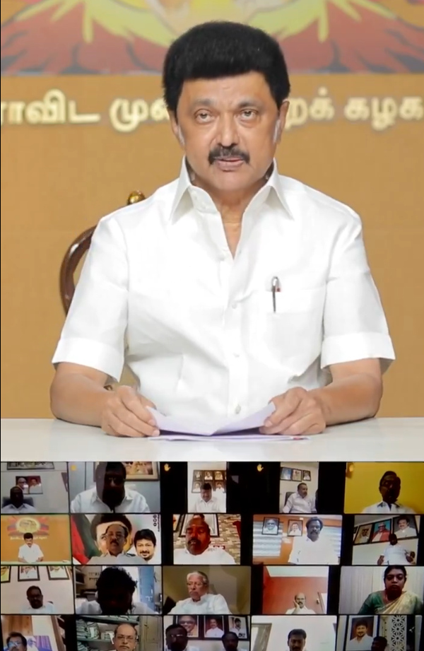 CM Stalin warning to cabinet ministers in the video conference on Lok Sabha elections CM Stalin warning to cabinet ministers in the video conference on Lok Sabha elections