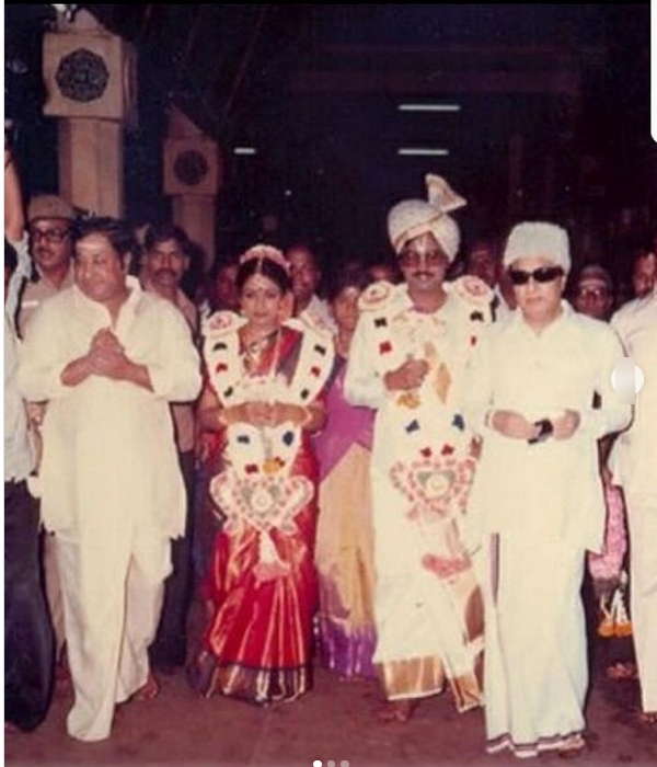 Actress Poornima and Bhagyaraj 40th wedding anniversary