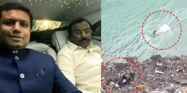 Rescue operations stopped in Sutlej river searching Saidai Durai samy son Vetri 