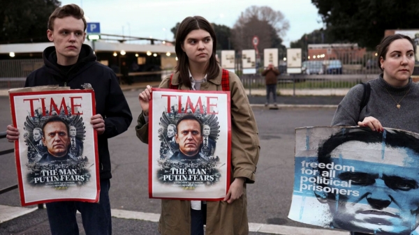 Russia warns people against taking to the streets to protest for Alexei Navalny death 