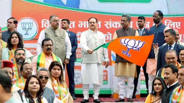 BJP has highest income of Rs.3077 crores in one financial year 