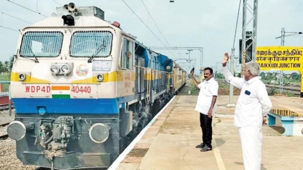  Railway warning between Tiruvarur - Karaikudi train route due to test run today 