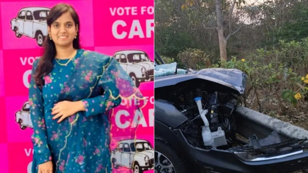 Telangana BRS MLA Lasya Nandita Dies In early morning Road Accident 