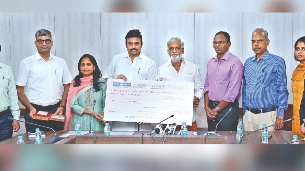 CMDA has handed over 5 crs to the TN Forest Department for development of an urban forest in OMR CMDA has handed over 5 crs to the TN Forest Department for development of an urban forest in OMR