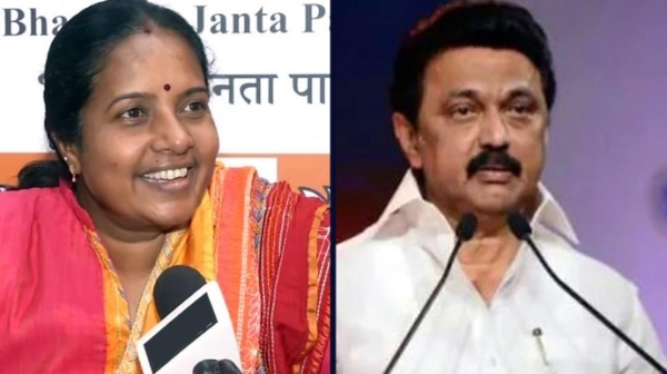 BJP MLA Vanathi Srinivasan reply to CM Stalins allegation