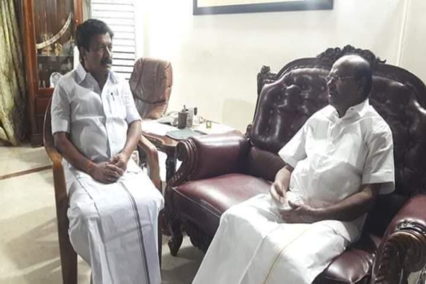 Lok Sabha Election: AIADMK Ex Minister CV Shanmugam meets Dr Ramadoss