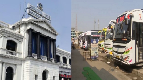Tamil Nadu government instructs omni bus owners not to pick and drop passengers at workshops Tamil Nadu government instructs omni bus owners not to pick and drop passengers at workshops