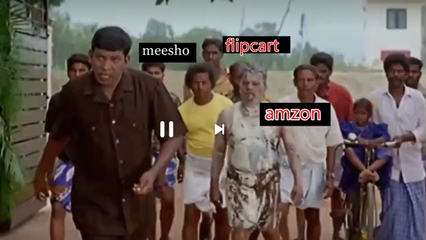 Wife shopping parithapangal: see the Memes Video in Vadivelu Vijayakanth Combination 