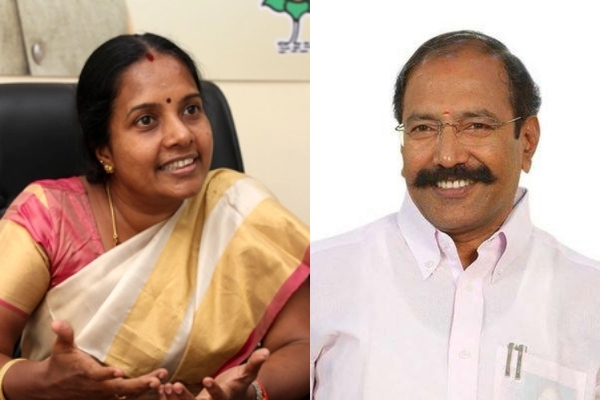 Re-Alliance? AIADMK Thangamani hold talks with BJP Vanathi Srinivasan in Assembly