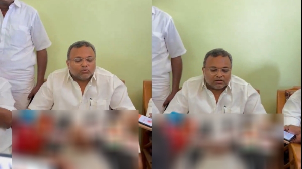 Congress MP Karti Chidambaram criticized the central government at a railway function in Karaikudi 