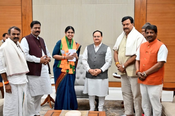 Why did Vijayadharani join BJP? 