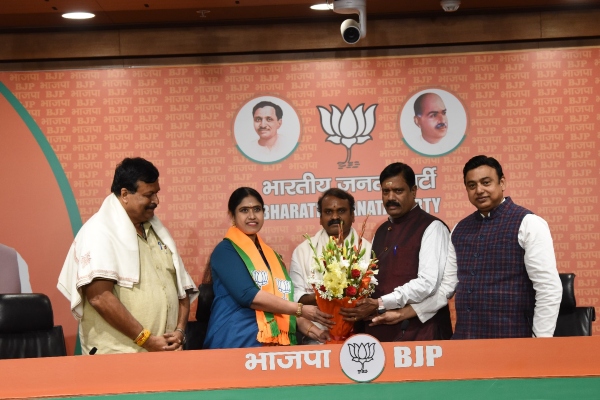 Why did Vijayadharani join BJP? 