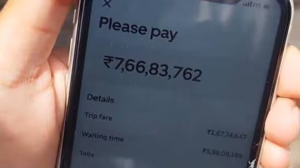 Uber sends Rs 7 66 crore bill for Rs 62 fare shocks users