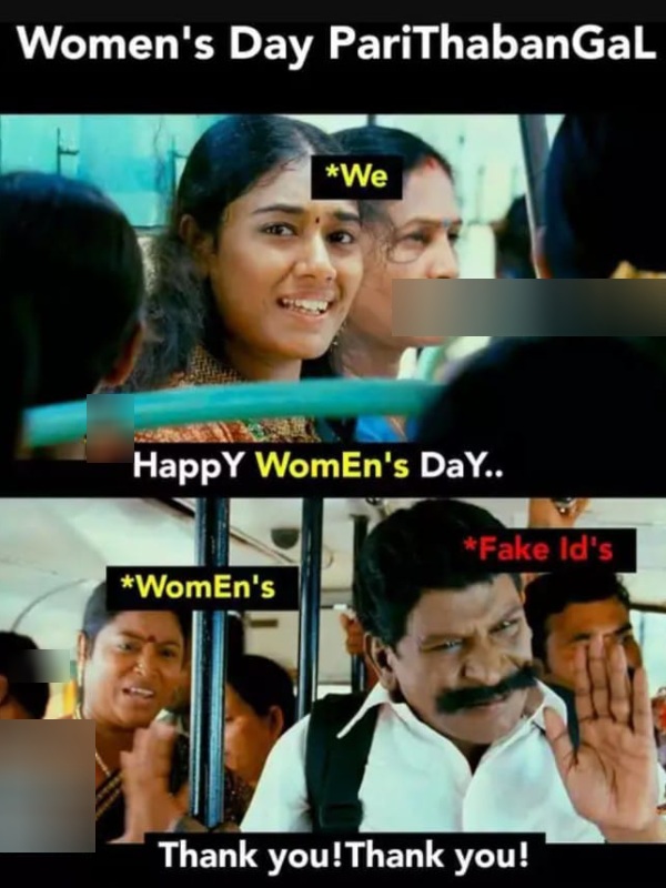 Funny memes collection on women s day celebrations 08-03-2024