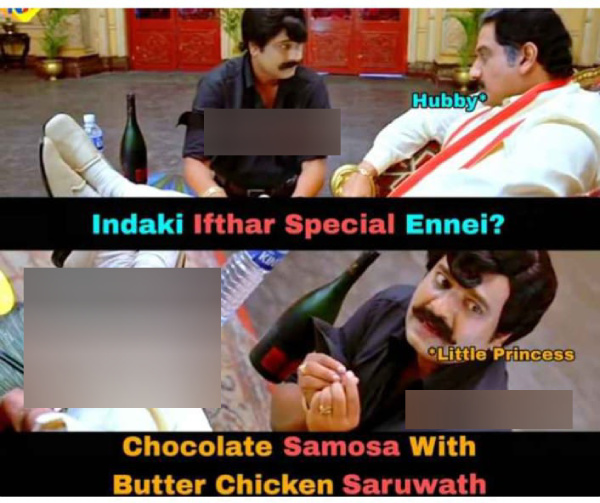Funny memes collection on Ramzan briyani and nombu kanji 25-04-2024