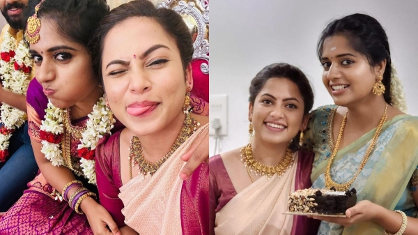 Ethirneechal Serial Actress Sathya Devarajan shared athirai and arun marriage photos