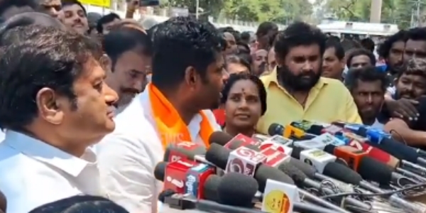 BJP MLA Vanathi srinivasan shocked after Annamalai speech