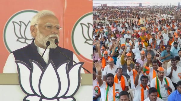 PM Narendra Modi speaks in Tamil at salem