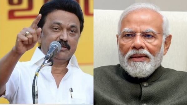 CM Stalin criticises PM Narendra Modi in Tenkasi public meeting CM Stalin criticises PM Narendra Modi in Tenkasi public meeting