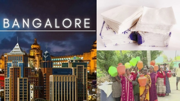 In Bangalore Residents of Prestige Falcon city are using Wet tissues to wash their hands and face In Bangalore Residents of Prestige Falcon city are using Wet tissues to wash their hands and face