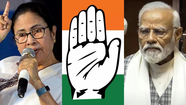 Congress targets Mamata Banerjee says that she is Feared that PM Modi Will Be Upset