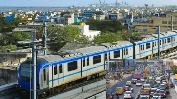 Chennai Metro Rail Works Tag Diversion South Chennai motorists are suffers daily traffic issue