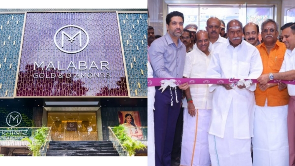 Malabar Gold amp amp Diamonds Opens New Showroom in Puducherry State Chief Minister Rangasamy inaugurated