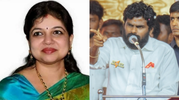 Annamalai supports Sowmiya Anbumani that she is not in Vaarisu arasiyal
