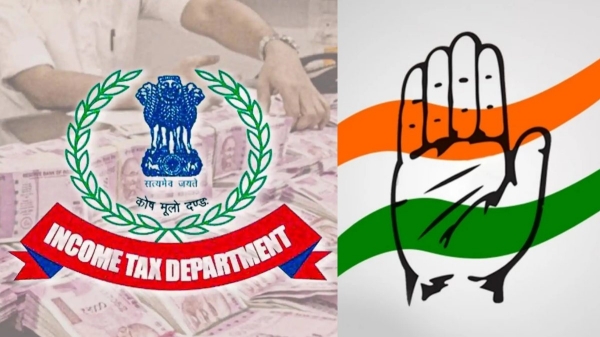What is the reason behind Income tax notice to Congress
