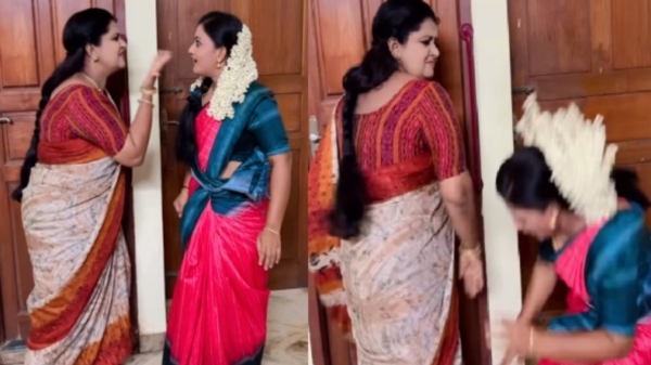 Siragadikka aasai serial meena and vijaya reels vedio in Instagram