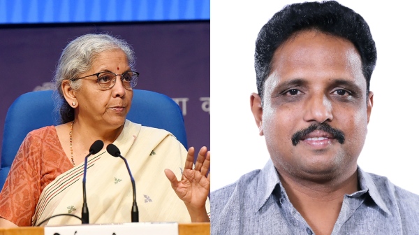 Su.Venkatesan letter to Nirmala Sitaraman regarding Bank officers return exam 