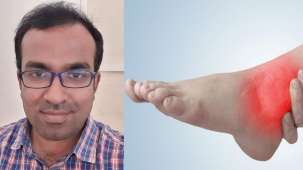 Dr Farook Abdulla says that if u have any extreme pain in your foot