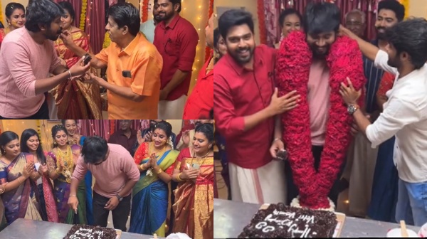 Siragadikka aasai serial actor Vetri Vasanth birthday celebration video