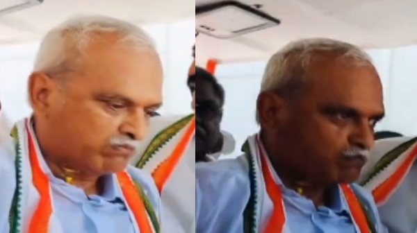 Lok Sabha Election 2024 Puducherry Congress MP Vaithilingam faints in Campaign