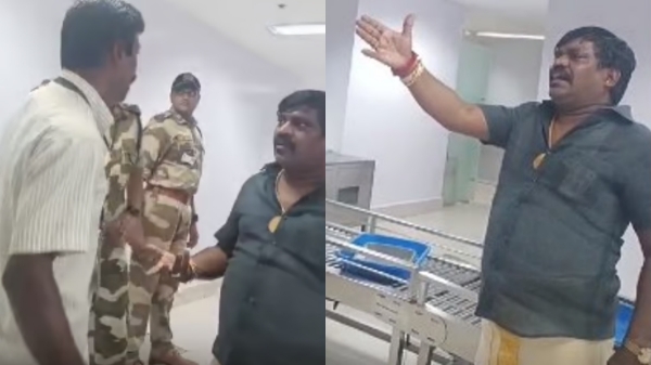 Famous Tamil Film singer velmurugan arguement with defence officers in chennai airport and what happened actually