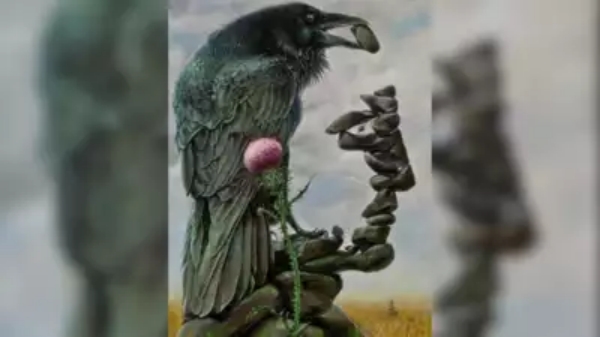 Do you see a crow or a human face in the optical illusion picture super tips to find your character