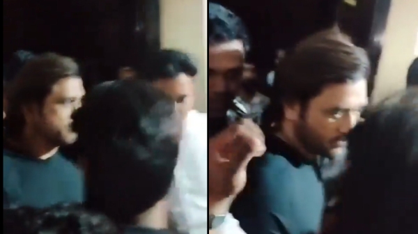 MS Dhoni along with CSK players watches movie in Sathyam Cinemas