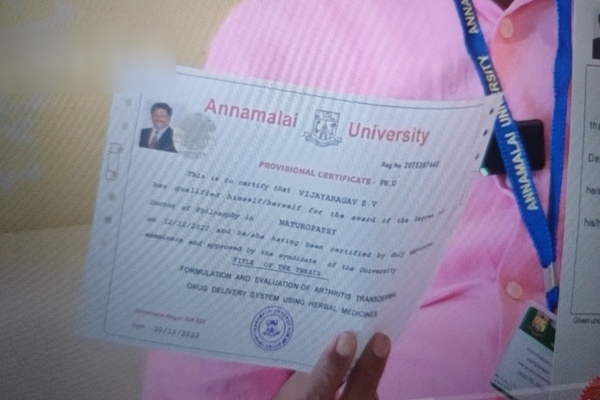 Police intensified investigation on My V3 Ads Vijayaragavan fake certificate