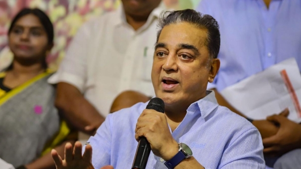 Kamal hassan campaign for DMK candidate in Erode