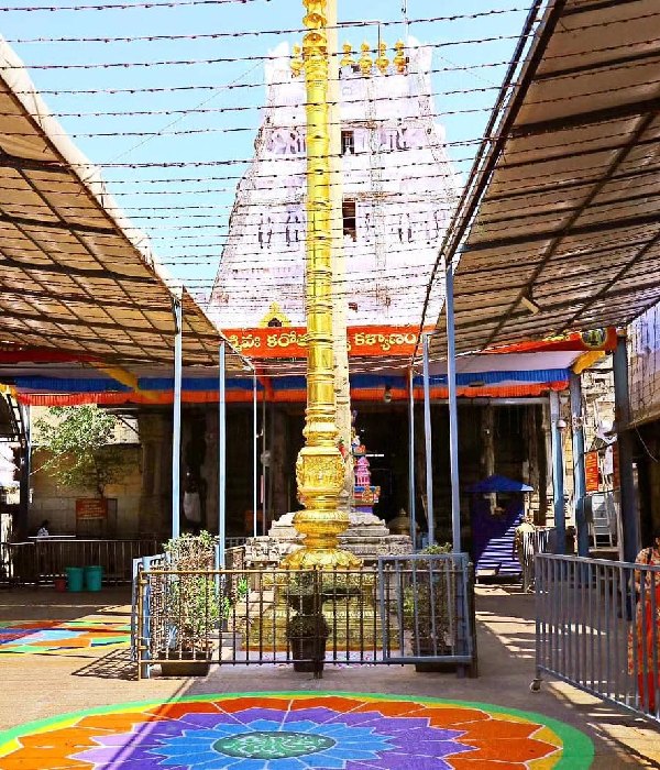 Mahashivaratri Brahmotsavam begins with flag hoisting in Sri Kalahasti sivan temple
