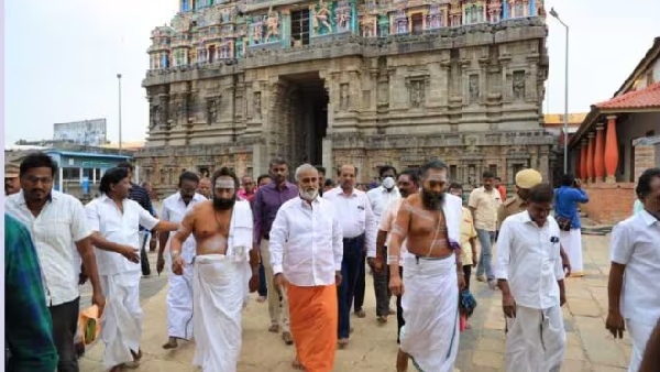 Chidambaram Nataraja temple issue HRCE report to HC Nataraja temple constructions is violation