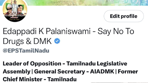 Say NO To Drugs and DMK Edappadi Palaniswami writes in his X page