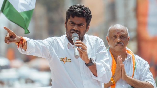 Annamalai slams TR baalu and dmk in sriperumpudur election campaign