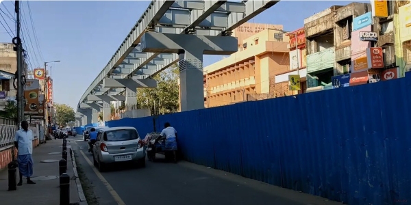 Happy update about the first steel bridge in the T Nagar Chennai Let s go in five minutes
